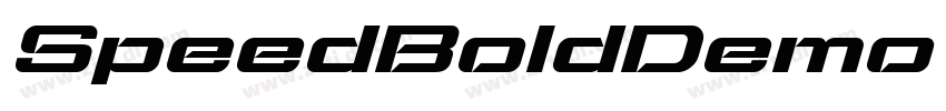 SpeedBoldDemo Italic字体转换